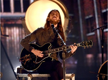 Musician Wayne Sermon of Imagine Dragons performs onstage during the 2015 Billboard Music Awards at MGM Grand Garden Arena on May 17, 2015 in Las Vegas, Nevada.