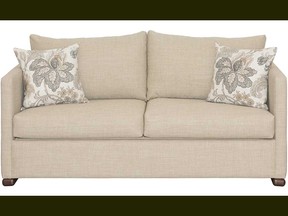 With Like It Buy It Montreal, you can buy a light grey two-seater sofa from Louis George Design for $1,277.50 — a discount of 50 per cent.
