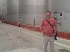 Luca Gaspari visits a winery in Puglia, Italy. Montreal police suspect the businessman is involved in a contraband wine ring.