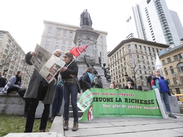 May Day protesters in Montreal on May 1, 2015.