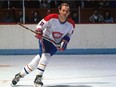 Future Hall of Famer Guy Lafleur of the Canadiens skates during game at the Montreal Forum during the 1980s.