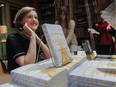 Heather O'Neill at the launch of her latest book, Daydreams of Angels, on April 9, 2015, at Montreal's Drawn & Quarterly bookstore.