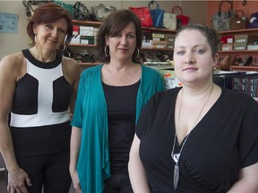 “We never know when we are going to need help ourselves,” says Diane  Bondaruk, left, with Tina Christensen and Lyndsay Goodfellow.
