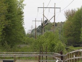 Hydro-Québec will upgrade the line running through St-Lazare perpendicular to Bedard Ave.