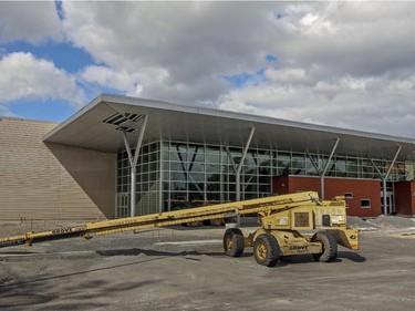 Exterior view of Dorval's new sports centre.