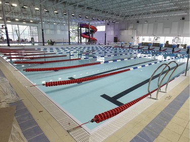 Another view of the eight-lane competition pool.