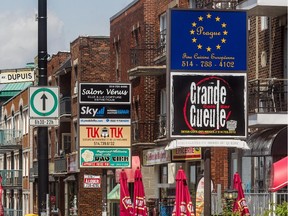 A view of Côte-des-Neiges Rd. Community groups say the welfare cutback has hit especially hard in neighbourhoods like Côte des Neiges with a large proportion of newcomers.