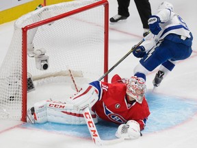 Tampa Bay Lightning centre Steven Stamkos got "the big goal" for Tampa Bay in 6-2 rout of Montreal at the Bell Centre on Sunday.