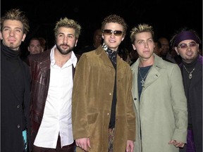 Pop music group NSYNC arrives at the 27th Annual People's Choice Awards 07 January 2001 in Pasadena, California. The rapid rise to stardom in the 1990s of the boy band may have contruted to the spelling of sync.  Over the past couple of decades, the spelling “synch” has become uncommon.
