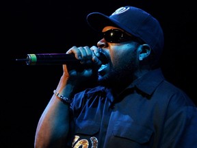 Rapper Ice Cube  performs.