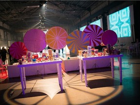 SUGAR RUSH A well stocked sugar bar by SQUISH Candy greeted newcomers as they made their way into the 2015 McCord Museum Sugar Ball.