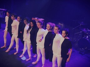 McGill University medical students perform a choreographed number based on optical illusions as part of Medical Idol, a May 21 benefit by medical and dental students for La Maison bleue.