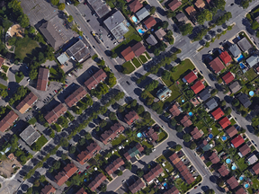 The corner of Perras Blvd. and Fernard-Gauthier Ave. in Montreal as seen from Google Maps.
