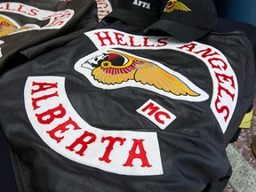 A Hells Angels Alberta jacket seized by police.