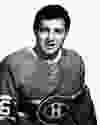 Goaltender Tony Esposito in his 1968-69 Montreal Canadiens portrait. Esposito played 13 games for the Canadiens that season before being left unprotected in a June 1969 intraleague draft, where he was claimed by the Chicago Blackhawks for $30,000. He would win the Calder and Vézina trophies in 1969-70 as the NHL’s best rookie and goalie, respectively, and go on to become a Hall of Famer.