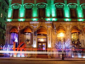 LHotel in Old Montreal, which is housed in a former bank building constructed in 1870, was opened by Georges Marciano of Guess fashion fame in 2010.