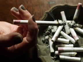 A judge ordered three tobacco firms to pay more than $15 billion in damages to Quebec smokers. The firms' lawyers were in a Montreal courtroom today arguing they should not have to pay out more than a billion dollars in settlement money by the end of the month.
