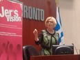 Cheri DiNovo at the Canadian Centre for Gender & Sexual Diversity conference in April 2015.