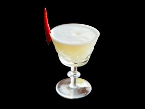 Le Lab's margarita-style cocktail is a blend of  tequila with a hint of licorice.