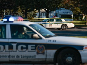 MONTREAL, QUE.: {OCTOBER {25}, {2013}--File photo of longueuil police. (Normand Blouin / THE GAZETTE)