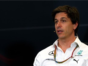 Toto Wolff, Mercedes’ head of motorsport, attends a press conference during practice ahead of the Monaco Grand Prix on May 22, 2014 in Monte Carlo.