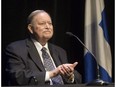 File photo: Former Quebec premier Jacques Parizeau at the launch of his book in 2009 in Montreal.