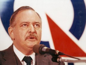 Jacques Parizeau on Dec. 21, 1987.