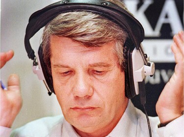 Jean Doré at CKAC radio station.