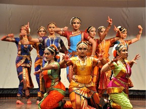 Members of India's Shilpagya dance company.  The company will perform a mix of Indian dance styles at the Mondial des Cultures.