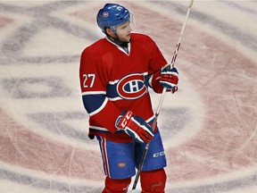 Canadiens forward Alex Galchenyuk skates during warmup before game against the Florida Panthers at Montreal's Bell Centre on Jan. 6, 2014.