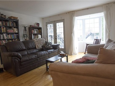 The living room of siblings of Hayley and Edward Kezber in Montreal.