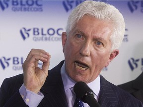 Gilles Duceppe during press conference in Montreal on Wednesday June 10.