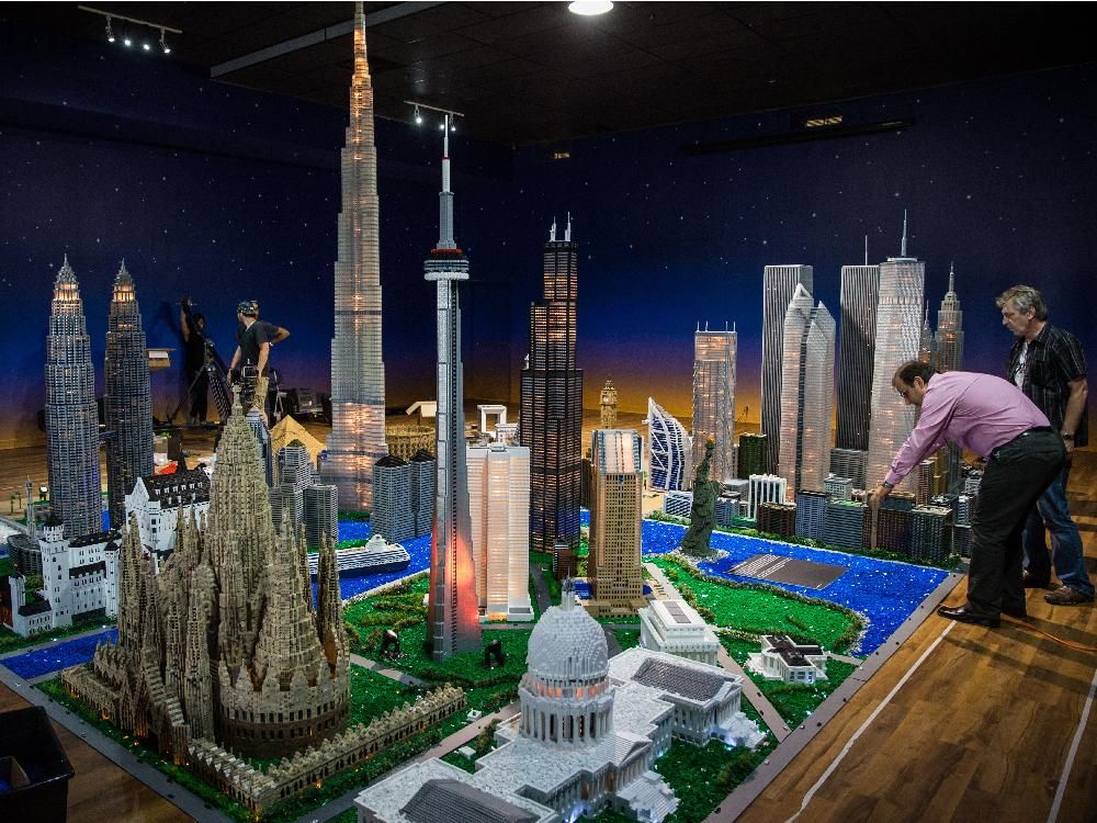 Grévin museum opens exhibit replicating skyscrapers in Mega Bloks