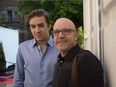 The success of Nouvelle adresse, about a woman with terminal cancer, "shows that we can still take risks," says Richard Blaimert, right. Blaimert and actor Antoine Pilon, left, are among those who were nominated for their work on the drama.