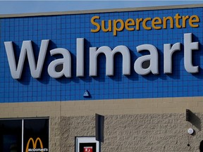 The entrance of the LaSalle Walmart in Montreal on Wednesday June 17, 2015.