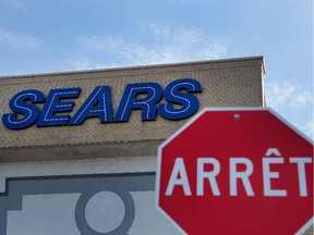 The Sears location in LaSalle uses a sign that features only the one word trademark, Sears.