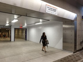 The tunnel connecting the Vendôme métro station to the new MUHC superhospital was officially opened on Thursday, June 18, 2015.