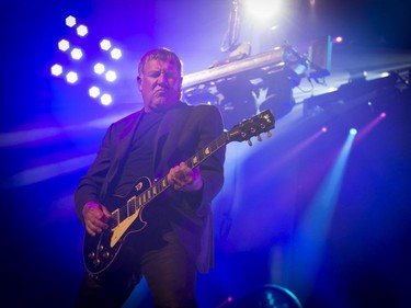 Guitarist Alex Lifeson of Rush performs during the bands R40 tour, celebrating the band's 40th anniversary at the Bell Centre in Montreal, on Sunday, June 21, 2015.
