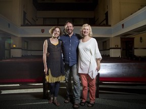 Michèle Hekimi, left, Gino Quilico and Ginette Quintal-Solomon are among the singers who will pay tribute to Vincenzo Guzzo at Voices of Hope's concert Monday at Westmount Baptist Church. “He was a real mensch,” Quintal-Solomon said. “So involved and so patient."