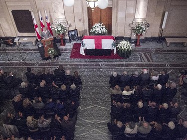 The casquet of former  Montreal mayor Jean Doré, during service at Montreal city hall on Monday June 22, 2015.