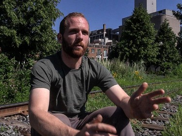 Chef John Winter Russell, seen here on Wednesday, June 24, 2015, likes to forge for edible wild foods in Montreal.