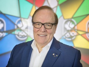 Canadian Olympic Committee president Marcel Aubut at Olympic House on René Lévesque Blvd.