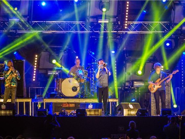 American music group Beirut performs for the Montreal International Jazz Festival at Place des Arts in Montreal on Friday, June 26, 2015.