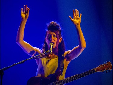MONTREAL, QUE.: JUNE 27, 2015 -- American singer and songwriter Shara Worden of My Brightest Diamond performs at Club Soda for the Montreal International Jazz Festival in Montreal on Saturday, June 27, 2015. (Dario Ayala / Montreal Gazette)
