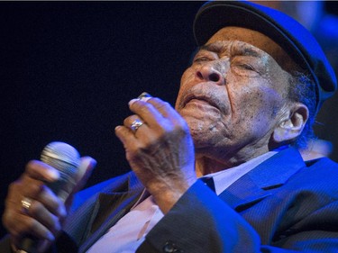 MONTREAL, QUE.: JUNE 27, 2015 --  Legendary blues musician James Cotton performs at Place des Arts during The Montreal International Jazz  Festival in Montreal, on Saturday, June 27, 2015. (Peter McCabe / MONTREAL GAZETTE)