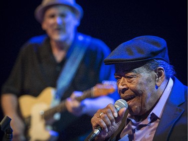 MONTREAL, QUE.: JUNE 27, 2015 --  Legendary blues musician James Cotton performs at Place des Arts during The Montreal International Jazz  Festival in Montreal, on Saturday, June 27, 2015. (Peter McCabe / MONTREAL GAZETTE)