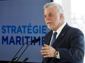 On Monday, Quebec Premier Philippe Couillard unveiled a maritime strategy that he called 
"a vision of the future" for the St. Lawrence River and the industries and communities whose livelihoods hinge on it.