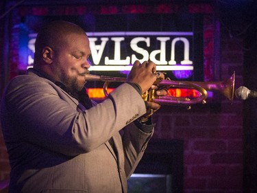 Jeremy Pelt, trumpeter and recording artist, performs at the Upstairs club in Montreal, as part of the Montreal International Jazz Festival Tuesday, June 30, 2015.