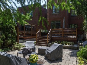 Two neighbours in N.D.G. cooperated with Stuart Webster Design to have their decks rebuilt, which helped reduced costs. "We were looking for a very clean look," said landscape architect Stuart Webster, noting subtle detailing like simple caps, and horizontal railings with two widths.
