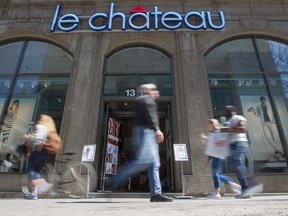 A Le Château store on Ste-Catherine St. W. in Montreal on Tuesday, May 5, 2015. T